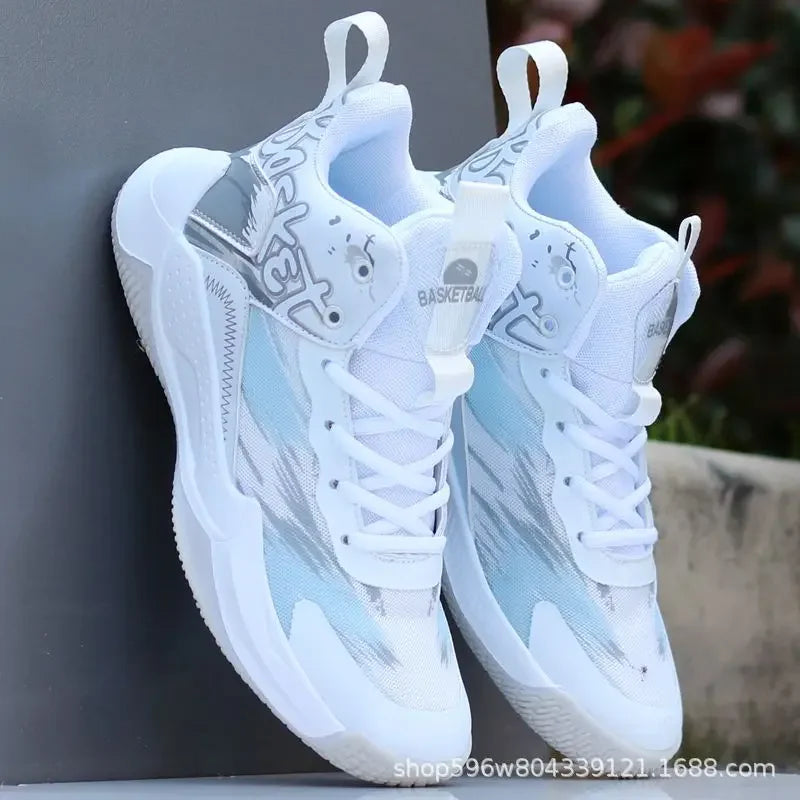Sneakers Basketball Homme – Respirantes, Anti-dérapantes, Semelle Caoutchouc | Été