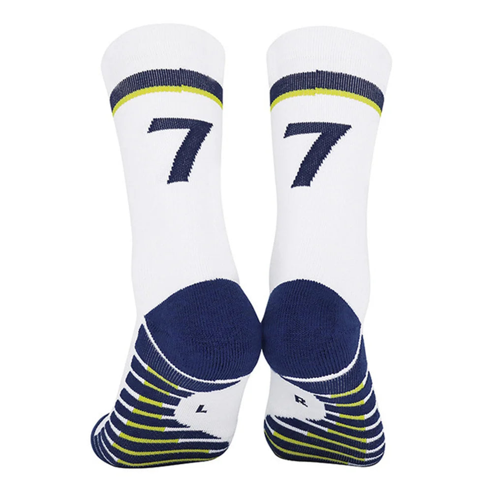 Chaussettes de Football Unisexe – Respirantes, Antidérapantes, Séchage Rapide | Enfant & Adulte