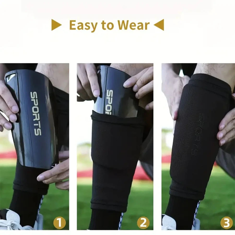 Kit Football 5 pièces – Chaussettes + Jambières + Bandages + Sac de rangement