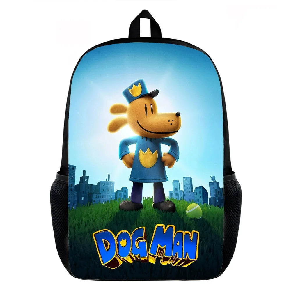 Sac à Dos Cartoon Dog Man – 40 cm | Enfant École & Laptop | Cadeau Anniversaire
