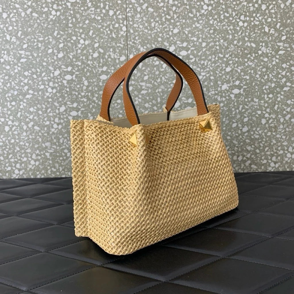 Sac Rond en Paille Fait Main – Bandoulière Femme Style Luxe Casual 2026
