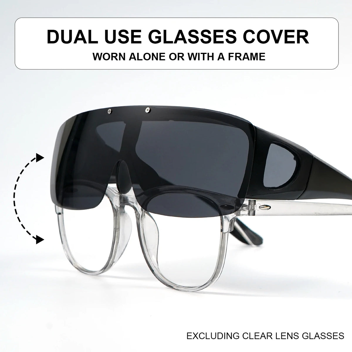 Lunettes de Soleil Polarisées Flip-Up Sur Lunettes de Vue – UV400