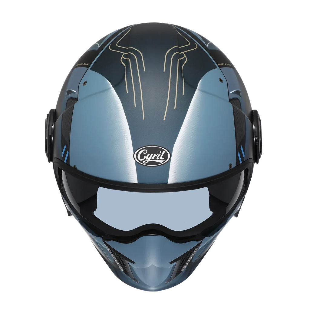 Casque Moto Modulable CYRIL OP12A – Double Visière, Homologué DOT & ECE, Boucle Rapide, Homme & Femme