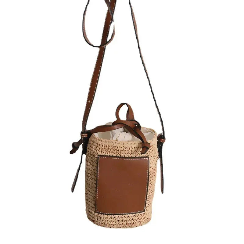 Sac Seau Tressé en Raphia – Bandoulière Boho Femme