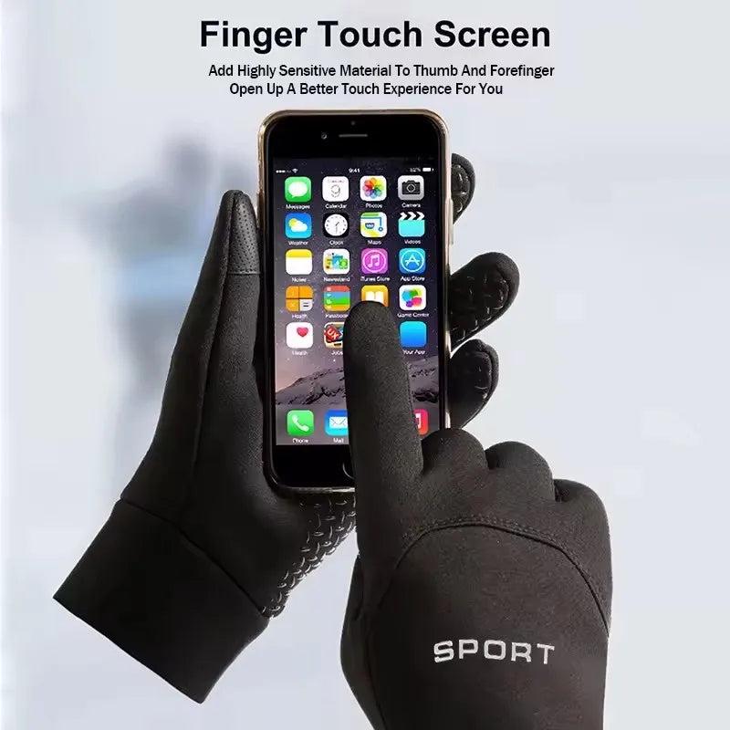 Gants Hiver Tactiles Unisexe – Cyclisme & Sports, Polaire Chaud, Écran Tactile