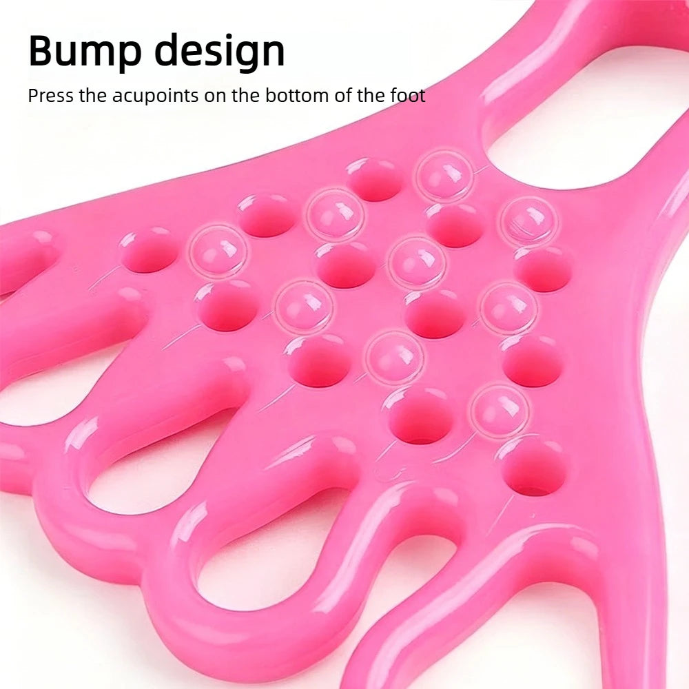 A Pair of Pinched Toe Trainers Thumb Valgus Orthotics Arch Yoga Foot Muscle Relaxation Foot Massage Stretching Strap