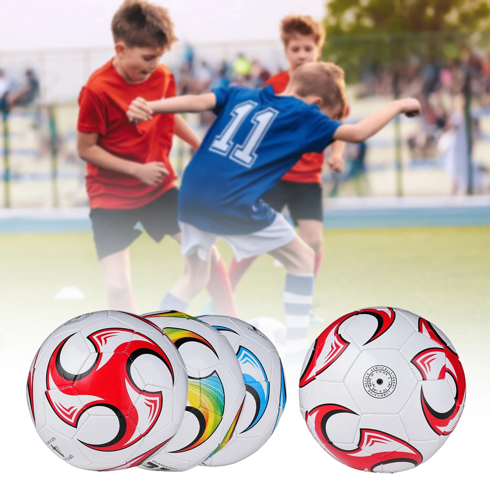 Ballon de Football Entraînement Taille 3 – PVC Imperméable | Sans Couture | Idéal Enfants