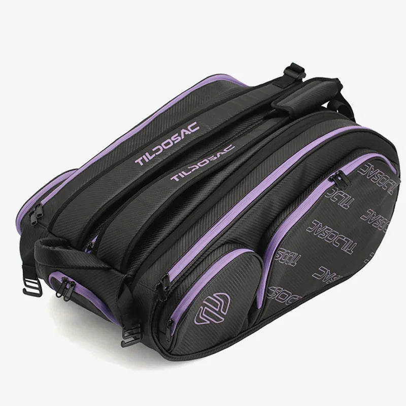 Detachable Pickleball Padel Bag Men Women Insulated Shoes Compartment Pickleball Paddles Racket Backpack Outdoor Gym Sport Bags
