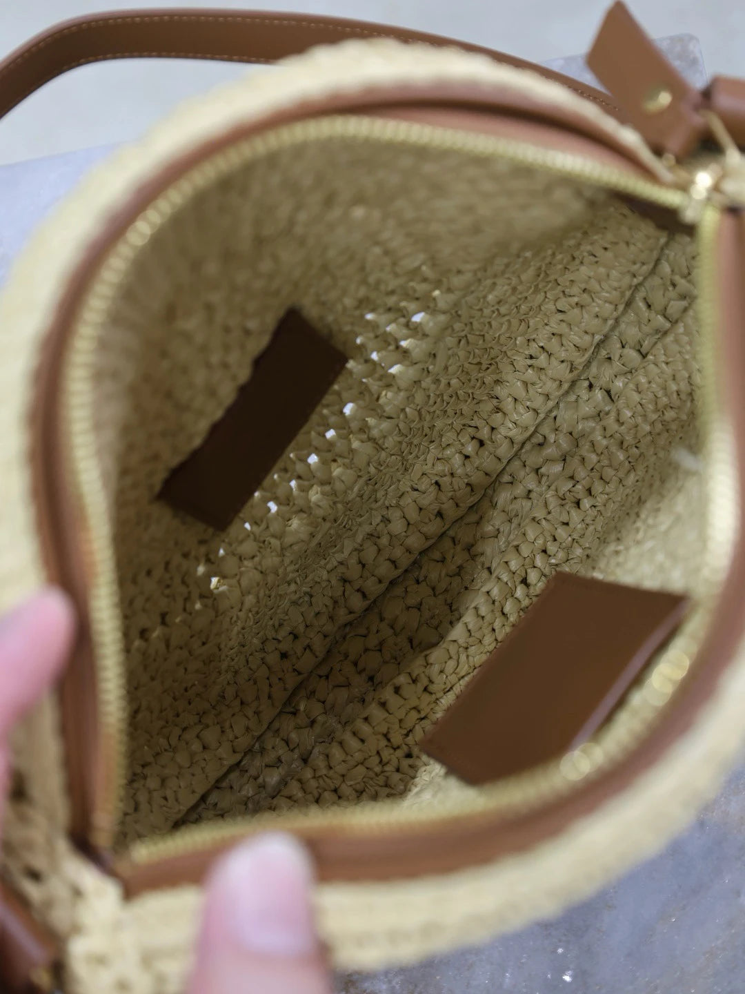 Sac Rond Artisanal en Paille – Sac À Main & Bandoulière Femme