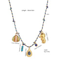 Collier Pendentif Initiale & Lettre – Corde Colorée Ajustable, Cadeau Fête des Mères