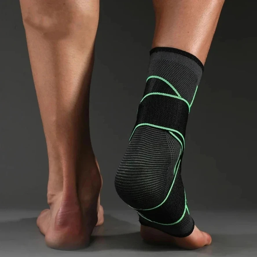 Chevillère de Sport Élastique avec Bandage de Compression