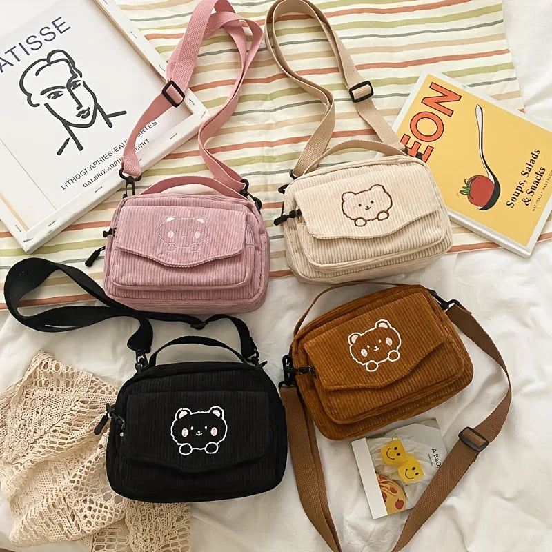 Sac Bandoulière en Toile Style Coréen – Femme