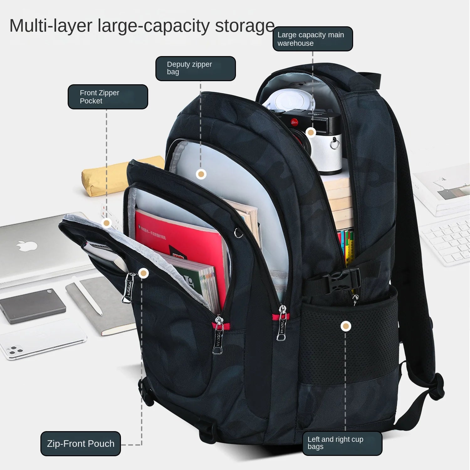 Sac à Dos Ado Garçon – Cartable Collège & Lycée Ultra-Léger | Protection Dorsale