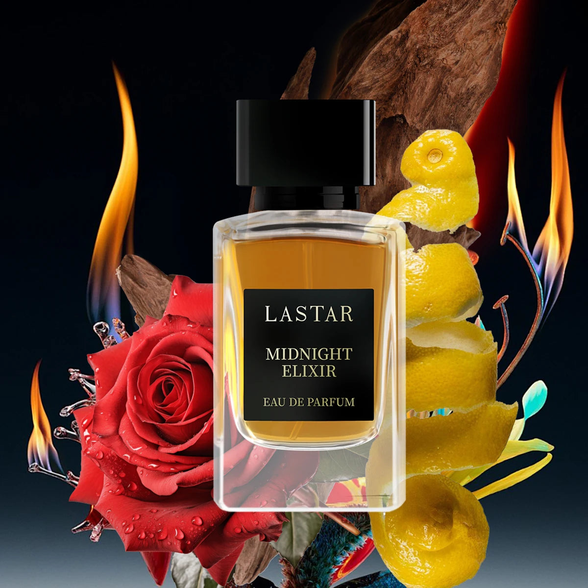 LASTAR Midnight Elixir – Eau de Parfum Floral Boisé Unisexe 50 ml