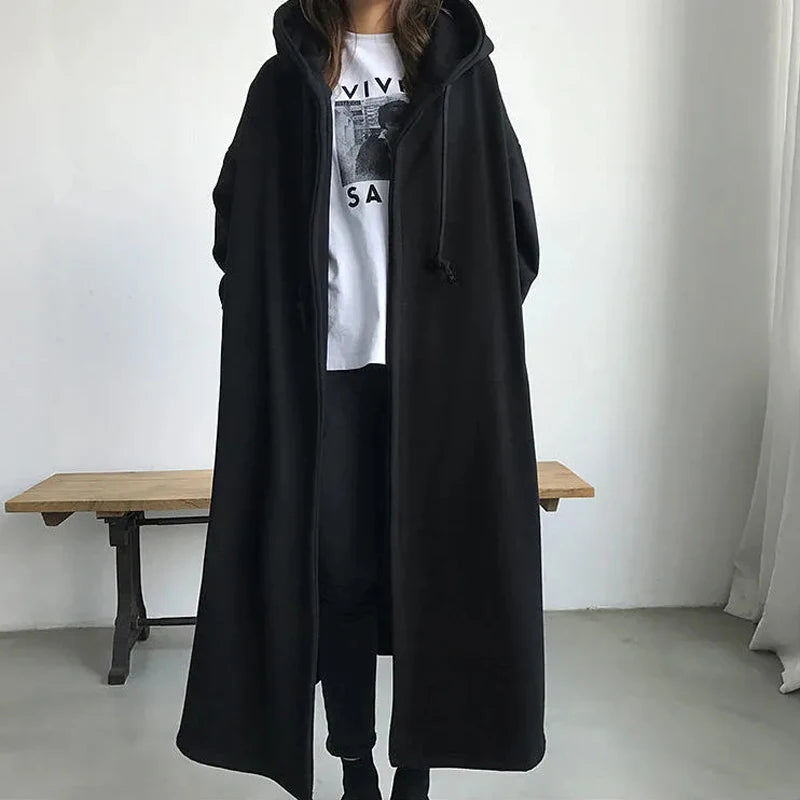 Manteau Femme Grande Taille – Trench Polaire Sans Fermeture Éclair, Hiver, Jusqu’au 6XL