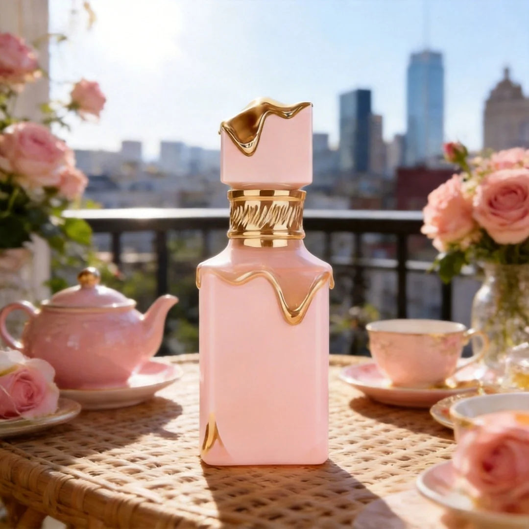 Parfum Premium Femme – Eau de Parfum Florale Douce 100 ml | Flacon Rose & Or