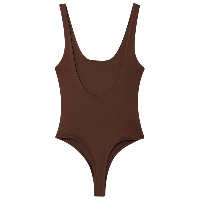 Body Femme Sans Manches Dos Nu – Imprimé Léopard & Pois, Style Corset Été (S/M/L)