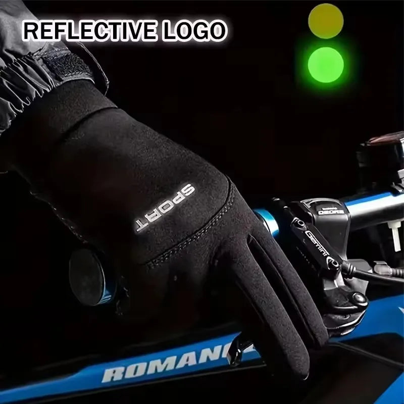 Gants Hiver Tactiles Unisexe – Cyclisme & Sports, Polaire Chaud, Écran Tactile