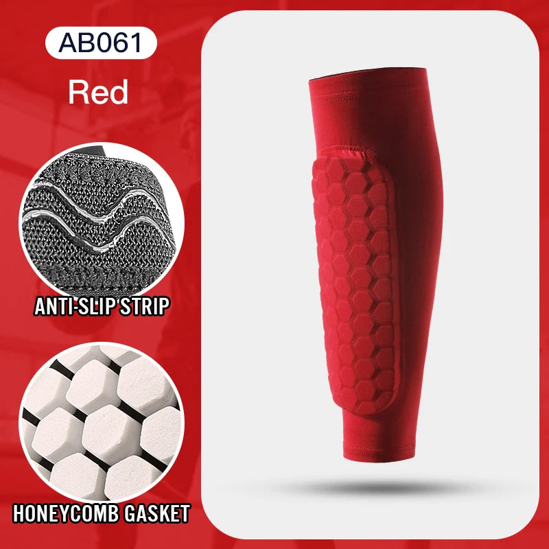 Manchon de Protection Tibia Football – Chaussette avec Mousse & Coussinets Nid d'Abeille
