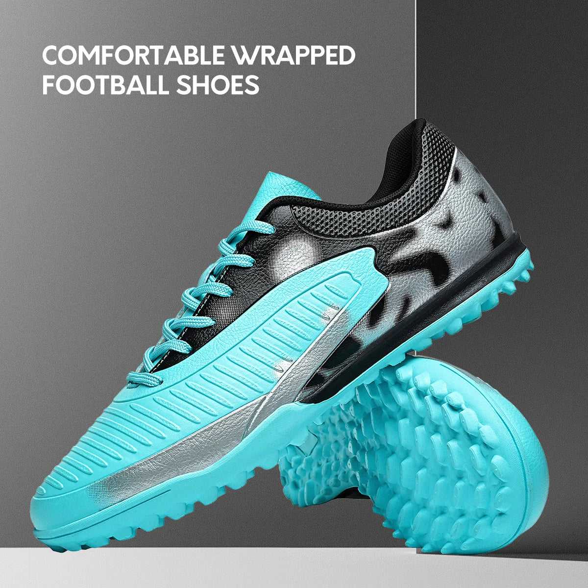 New breathable men's soccer shoes TF broken nail outdoor sports shoes, wear-resistant and anti slip