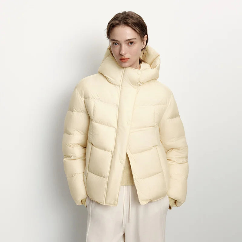 Doudoune Femme Semir Hiver 2026 – Mi-Longue, Imperméable, Duvet de Canard 90%