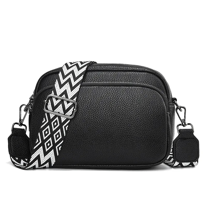 Sac Bandoulière Femme Grande Capacité – Multi-Compartiments, Matière PU Légère