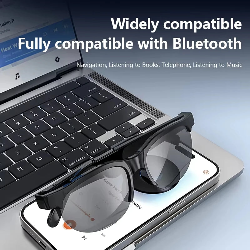 Lenovo  Smart Glasses 2026 New AI Translation Bluetooth Conversation Recording Listening To Music Men Women Smart Sunglasses