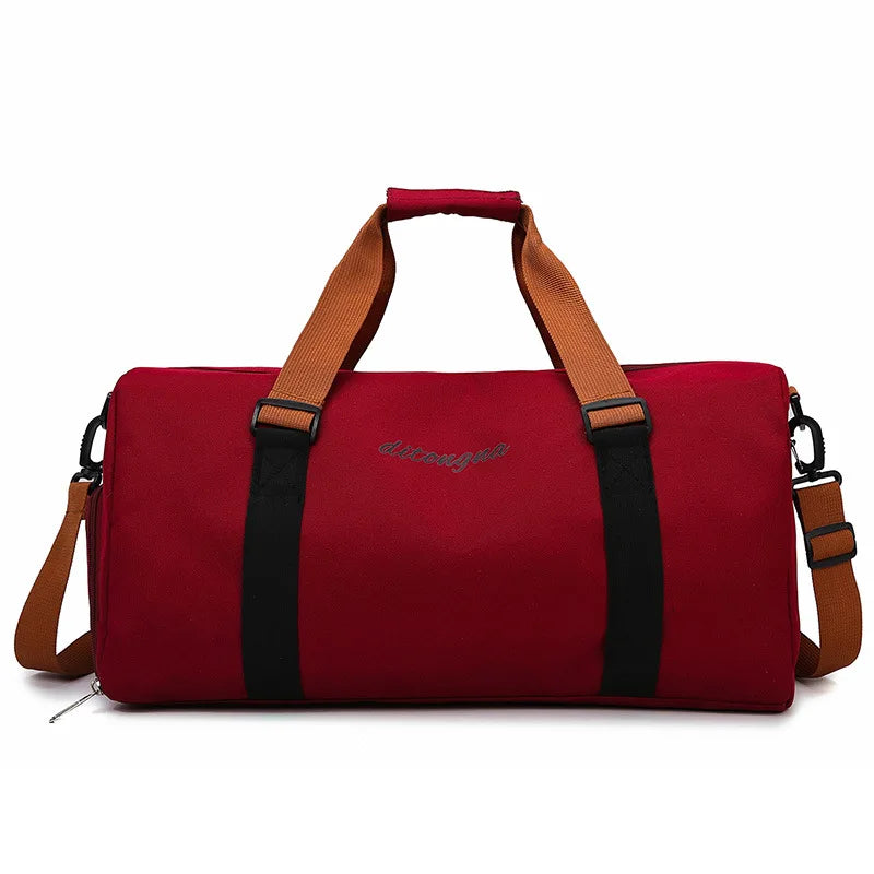 Gym Fitness Bag can Fixable Yoga Mat Sports Duffel Bags with Shoes Pack Outdoor Hiking Camping Handbag Large Luggage Portable
