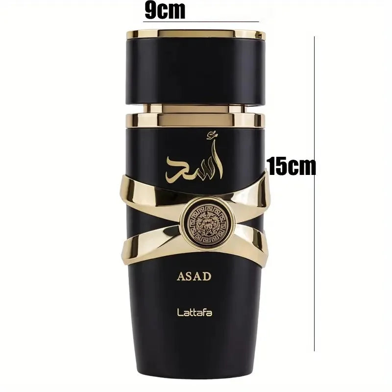 Lattafa Asad Black – Eau de Parfum 100 ml | Fragrance Florale Sans Alcool Unisexe