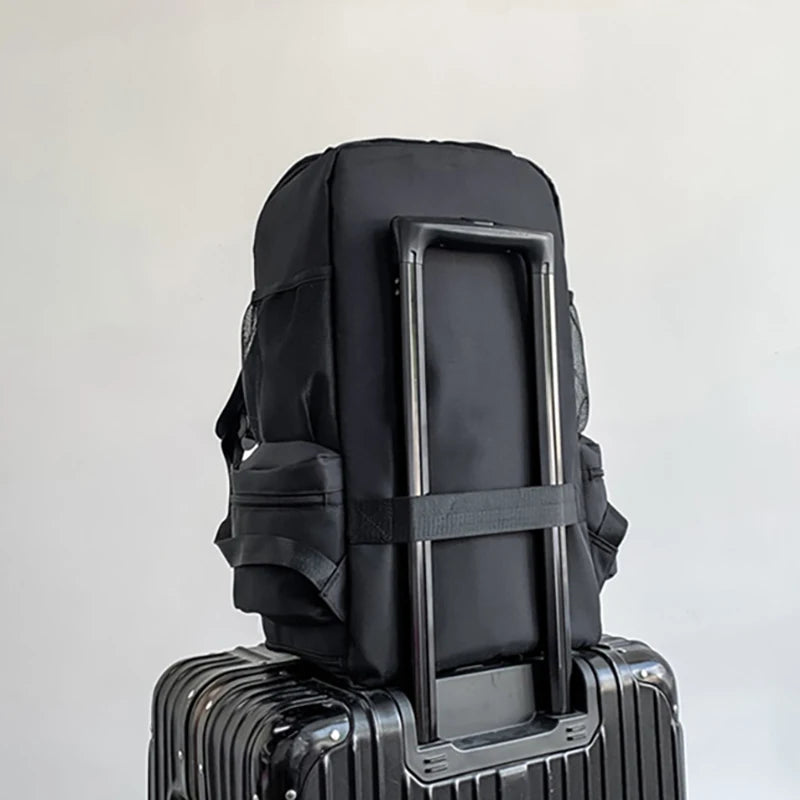 Gym Fitness Backpack Sports Yoga Bag with Shoes Pack Outdoor Hiking Climbing Luggage Rucksack College Student Weekend Schoolbag