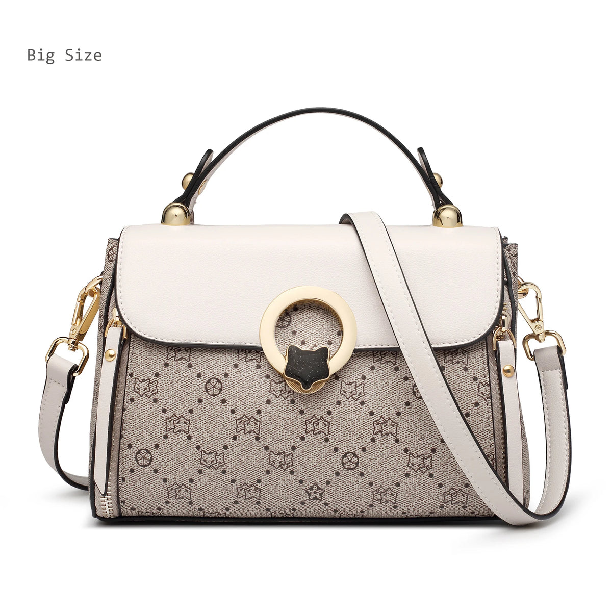 FOXER Brand 2026 New Handbag Women's Shoulder Bag Light Luxury PVC Leather Female Crossbody Purse for Mom Large Capacity Bag