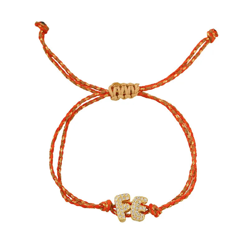 Collier Pendentif Initiale & Lettre – Corde Colorée Ajustable, Cadeau Fête des Mères