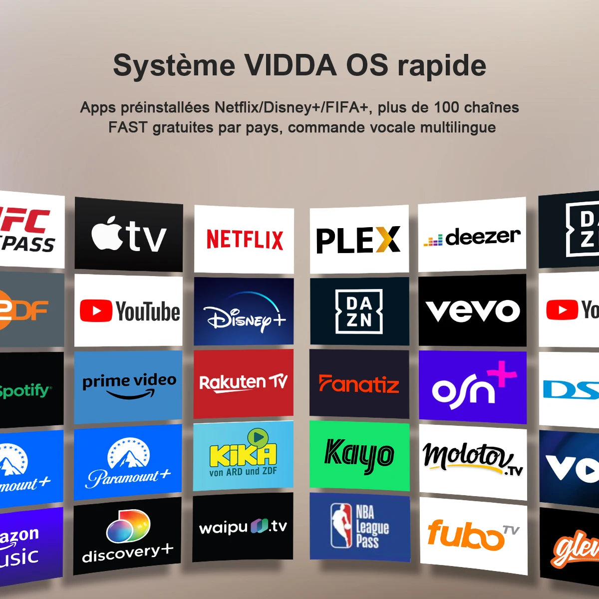 TV HKC 42" FHD Smart TV VIDAA – Dalle Sharp | HDR10 | Dolby Audio | DVB-T2/S2/C | 3x HDMI | Wi-Fi