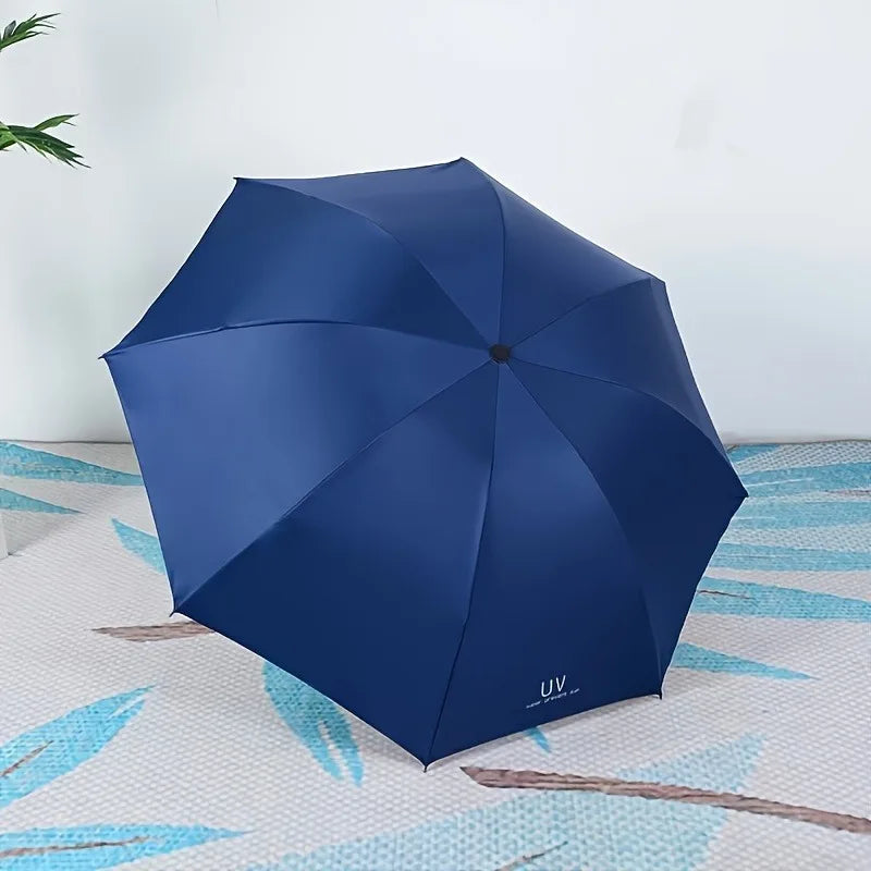 Parapluie pliant semi-automatique à 8 baleines – Unisexe