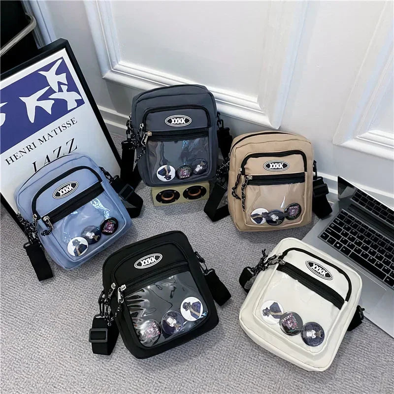 Sac Bandoulière Transparent Ita Bag Style Coréen – Poche Vitrine, Mixte