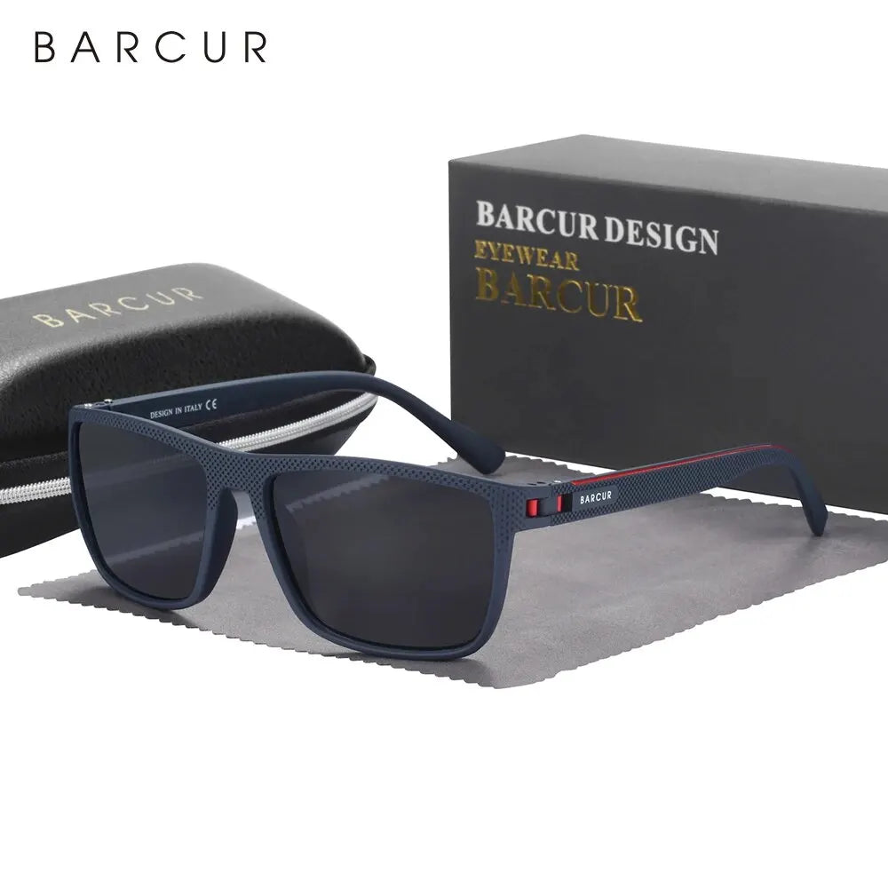 Lunettes de Soleil BARCUR TR90 Polarisées — Ultra-Légères, Sport & Casual, UV400