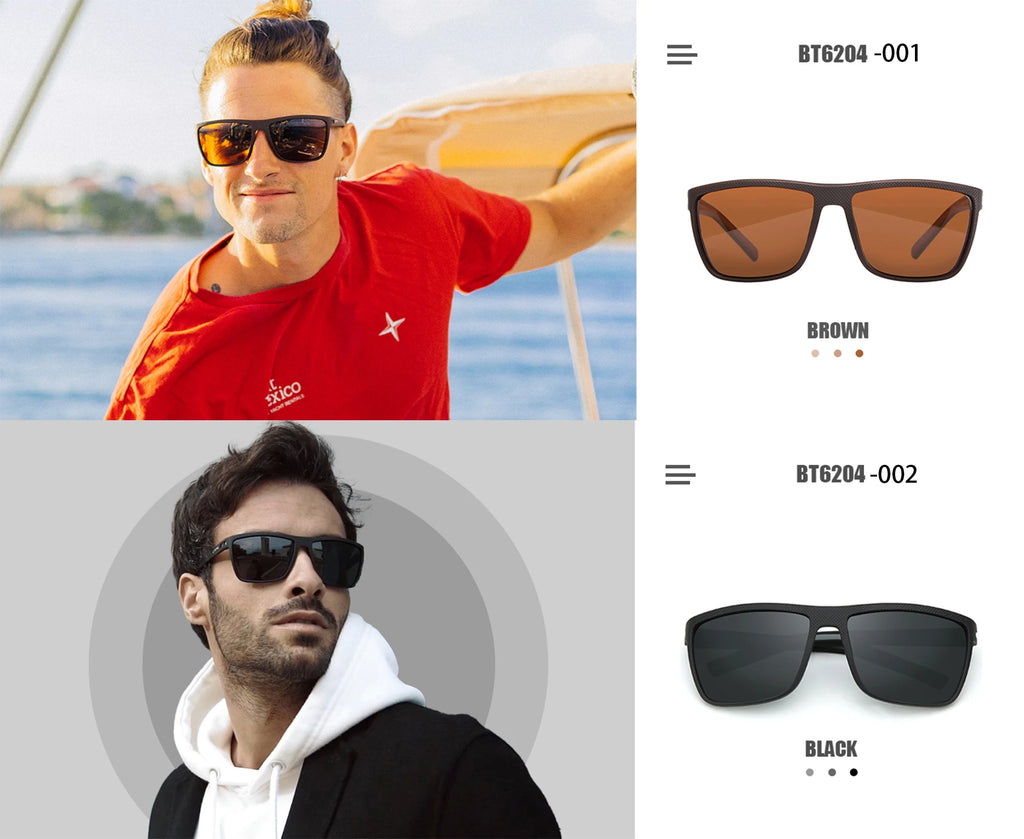 Lunettes de Soleil Polarisées ZENOTTIC – Monture TR90 Légère UV400