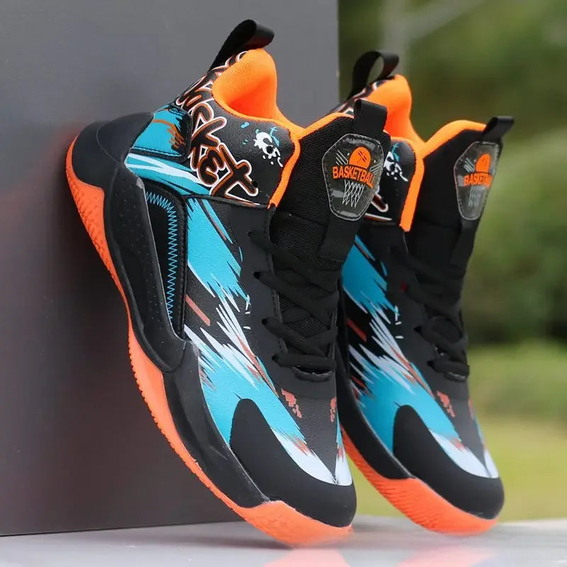Sneakers Basketball Homme – Respirantes, Anti-dérapantes, Semelle Caoutchouc | Été