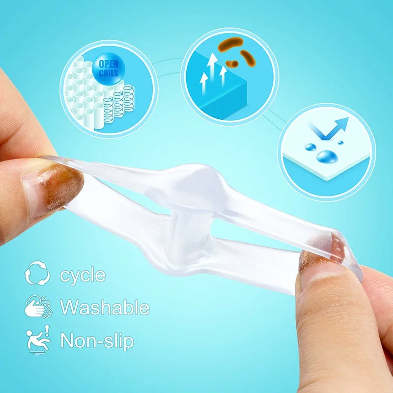2pcs Transparent Toe Seprateor Hammer Toe Straightener Prevent Toe Overlapping Bunion Thumb Separator Orthotics Foot Care Tool