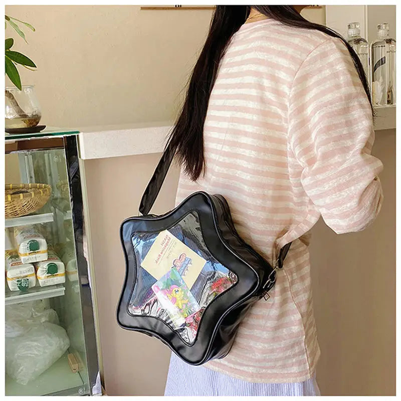 Sac Bandoulière Kawaii Ita Bag – Étoile Anime, Style Ulzzang, Fille 2025