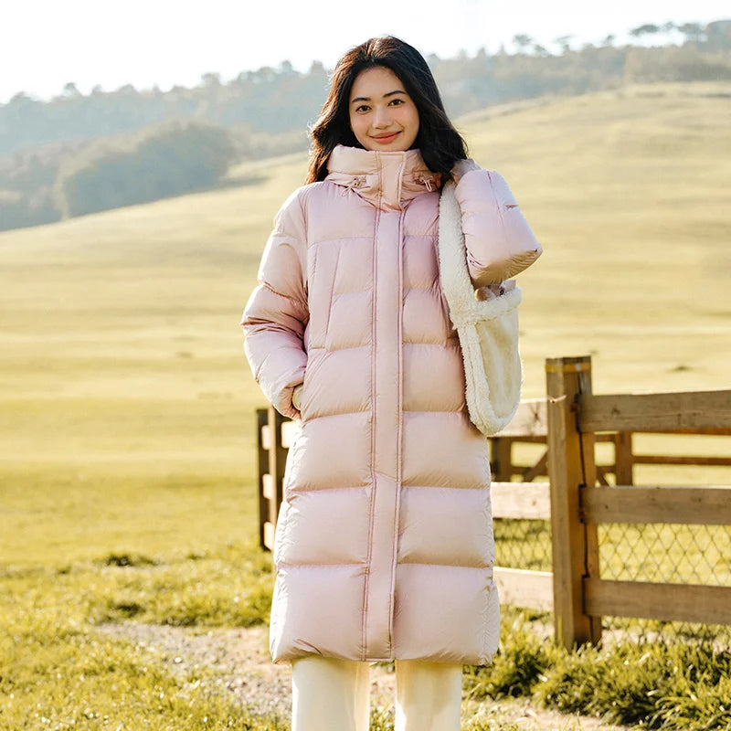 Doudoune Longue Femme Semir – Manteau À Capuche Imperméable Hiver