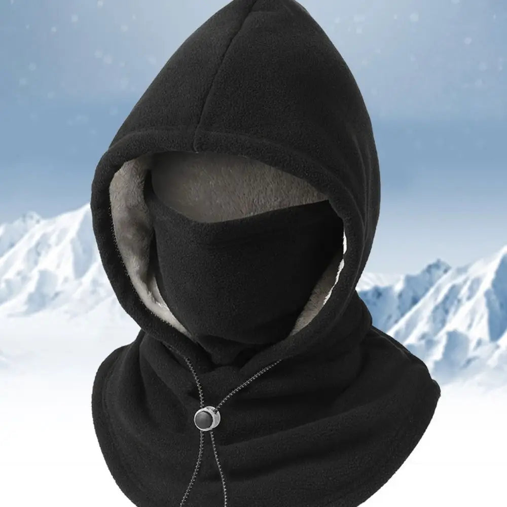 Bonnet polaire unisexe avec cache-cou et protection des oreilles