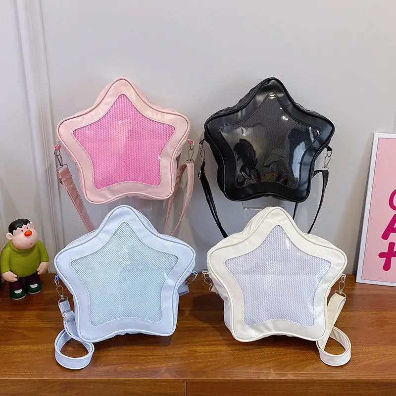 Sac Bandoulière Kawaii Ita Bag – Étoile Anime, Style Ulzzang, Fille 2025