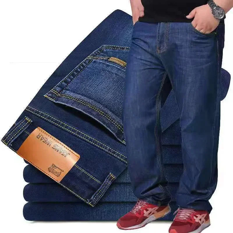 Jean Droit Homme Grande Taille Loose Smart Casual 2 Coloris Tailles 28 à 50