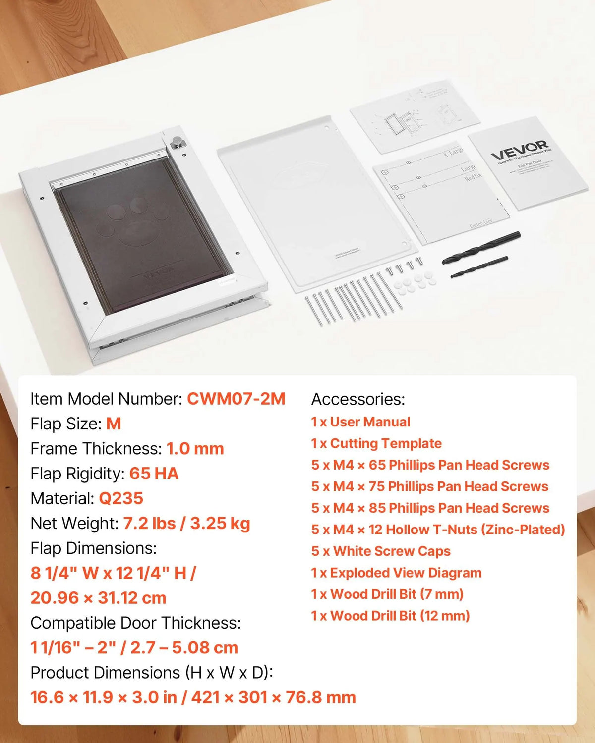 Porte Animaux Double Aimant – Cadre Métallique, Anti-Pluie, Intérieur & Extérieur, Chat & Chien