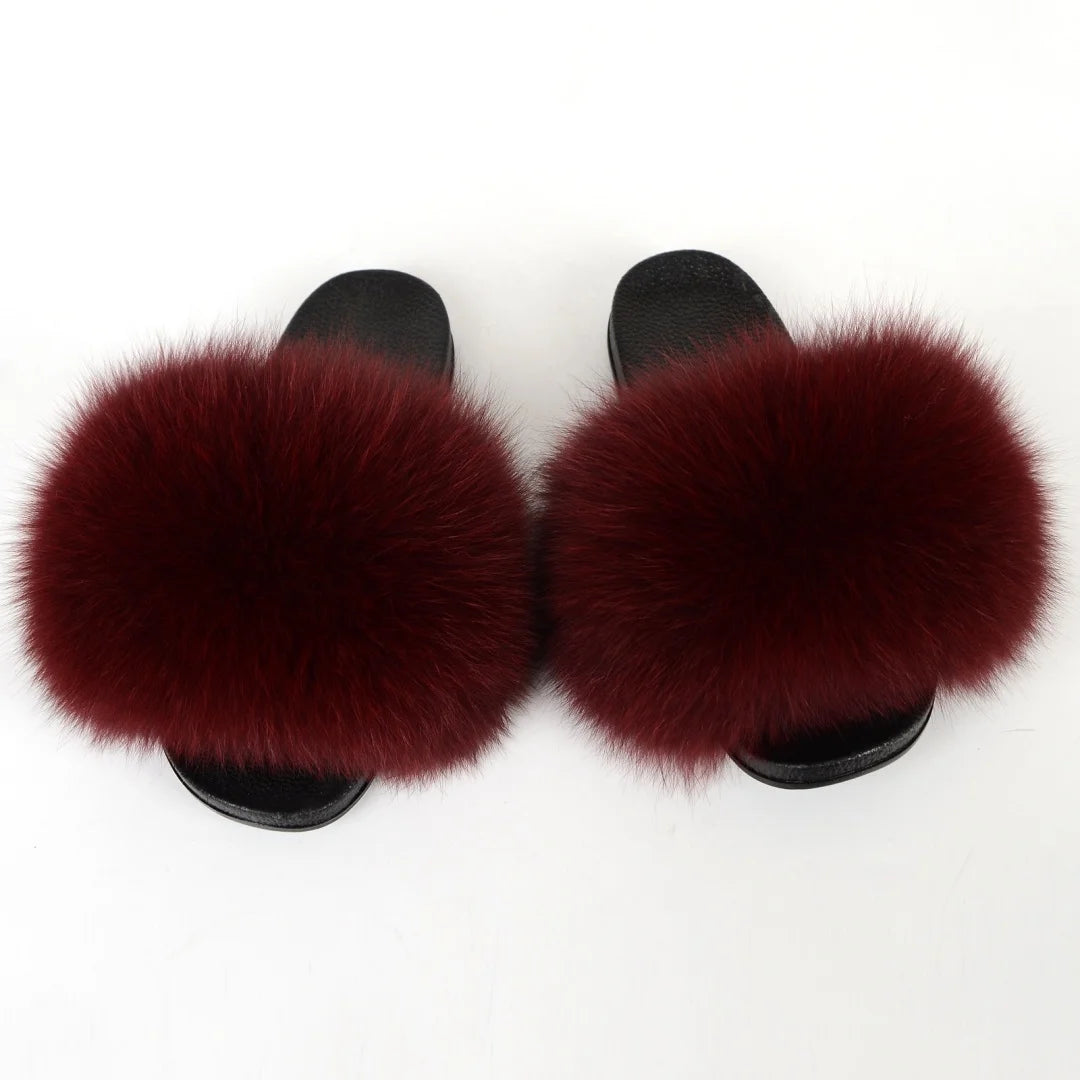 Chaussons Fourrure Femme Y2K – Claquettes Moelleuses Hiver | Anti-Dérapantes | 13 Coloris