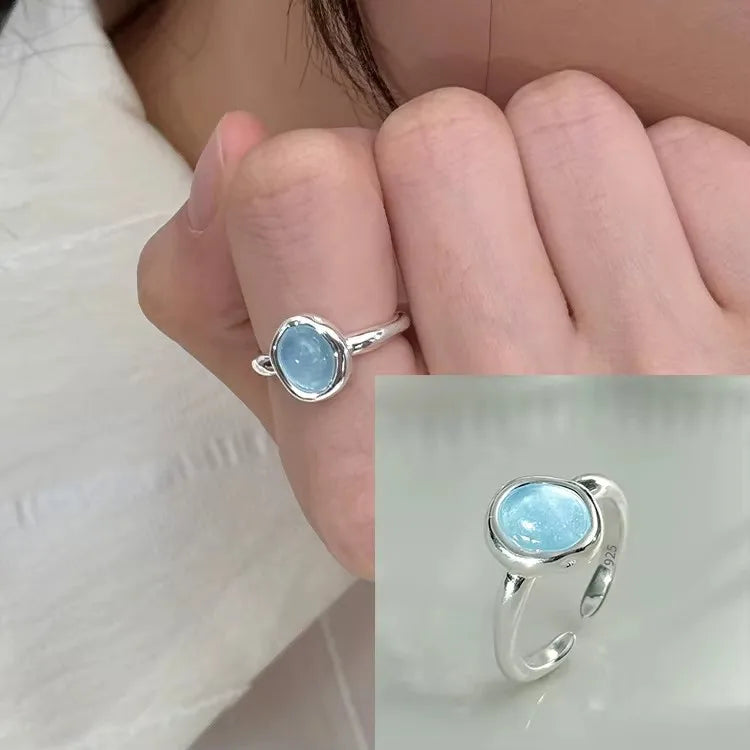 Bague Lotus en Argent Sterling 925 Femme – Texture Rétro & Ajustable | Cadeau Bijou