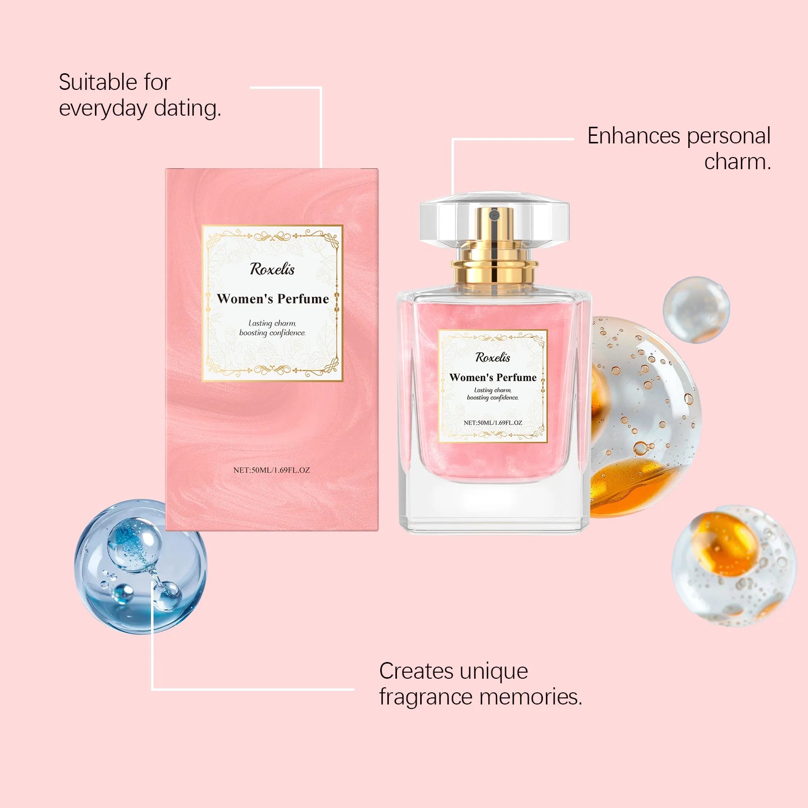 Rose Intense – Eau de Parfum Florale Femme | 50 ml / 100 ml / 150 ml