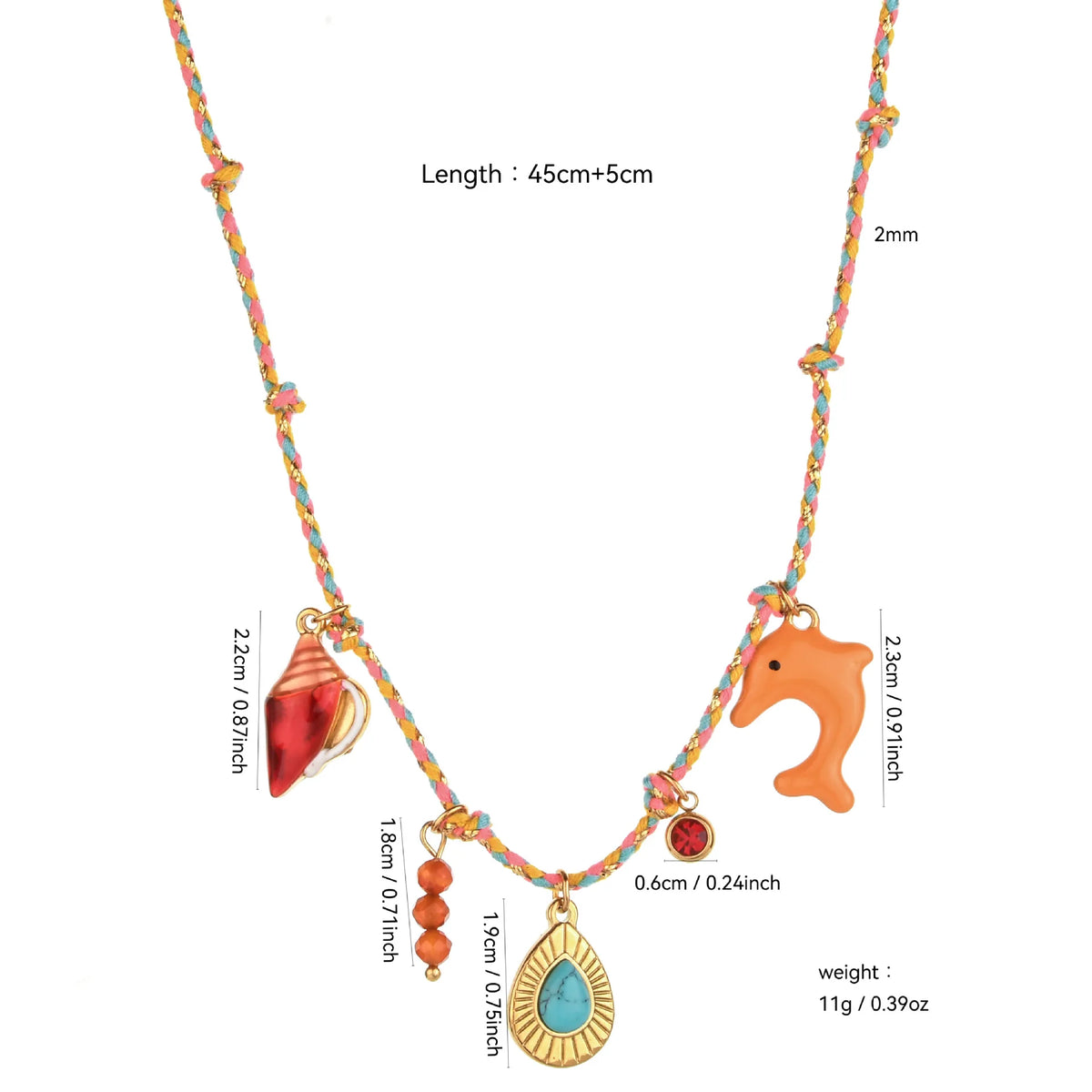 Collier Pendentif Initiale & Lettre – Corde Colorée Ajustable, Cadeau Fête des Mères