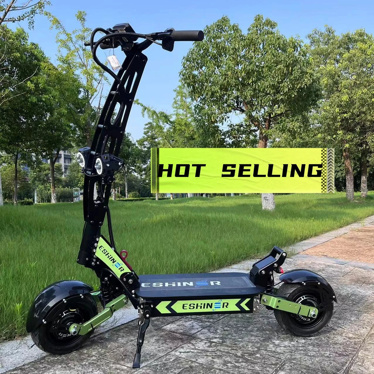 6000W 60V 40Ah 11 Inch Off-Road Tyre Kick Scooter Dual Motors Removable Seat Hydraulic Shock Absorption Folding Electric Scooter